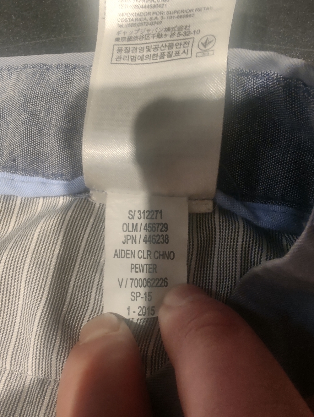 Banana Republic Slim Chinos - Blue - Men's 36x28 - Picture 5 of 8